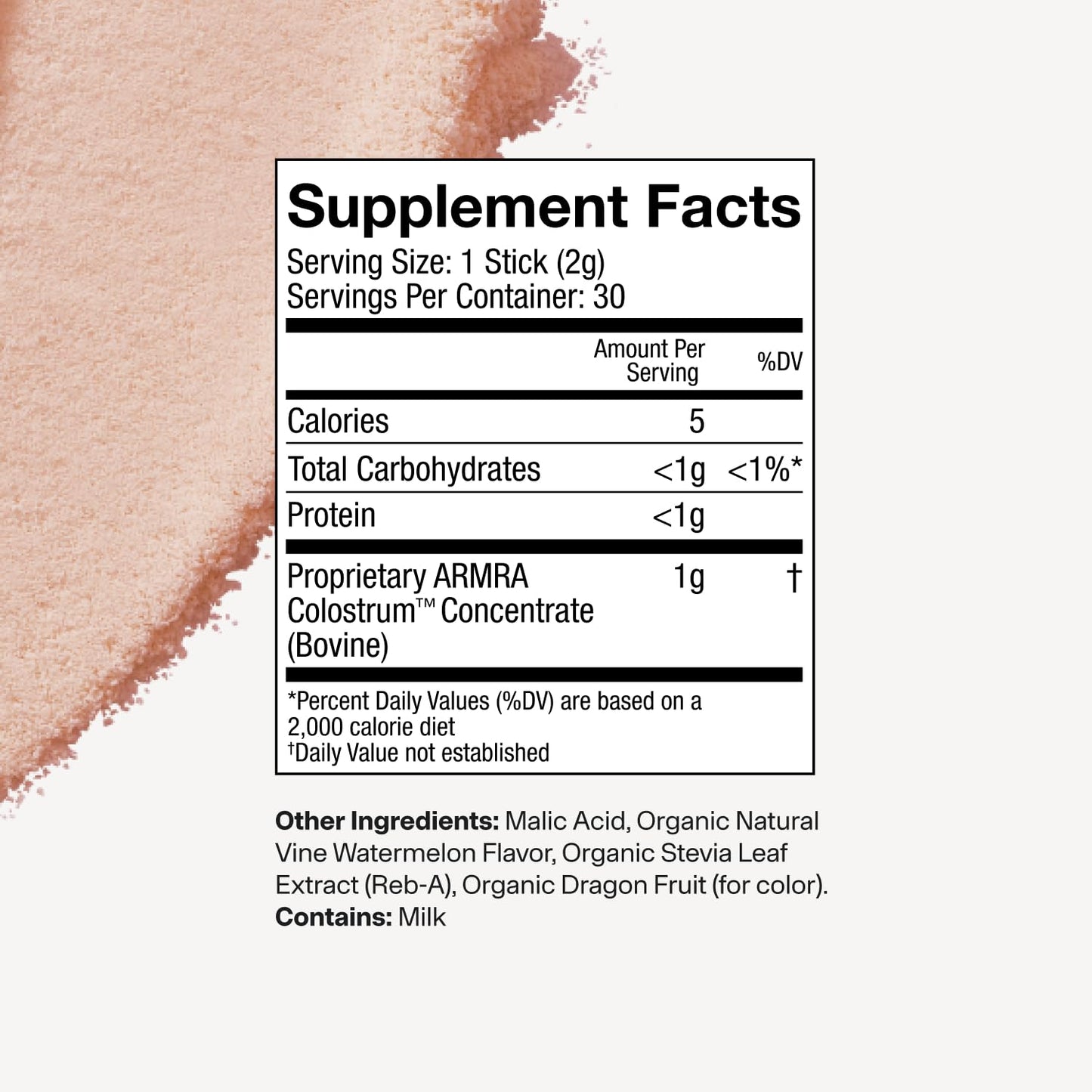 ARMRA Colostrum™ Powder | Blood Orange | Gut Health & Bloating | Skin & Hair | Immunity | Keto, Gluten & Fat-Free | 30 Servings