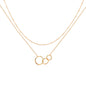 MEVECCO Layered Heart Necklace Pendant Handmade 18k Gold Plated Dainty Gold Choker Arrow Bar Layering Long Necklace for Women