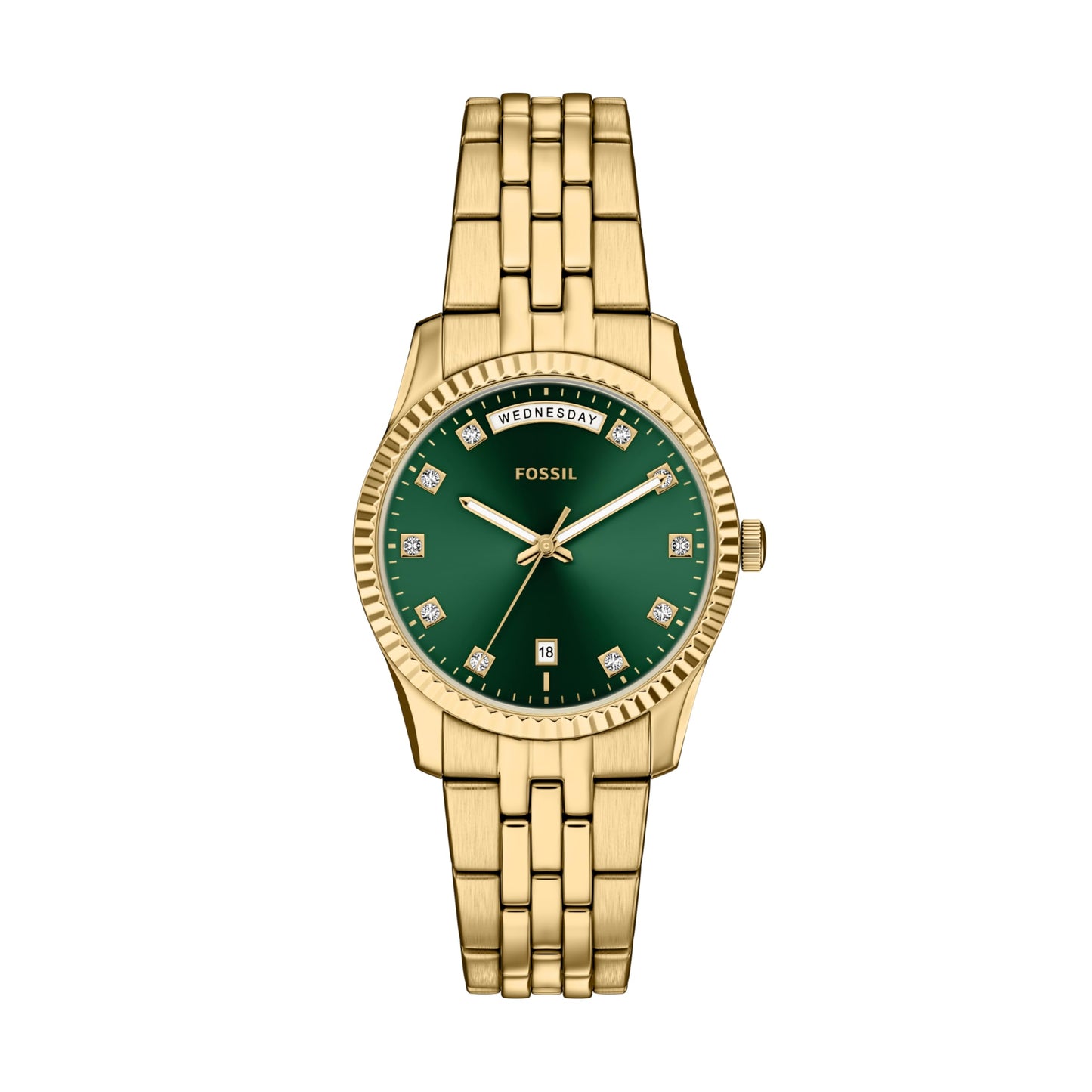 Fossil Women's Watch, Scarlette Quartz Stainless Steel Three-Hand Watch for Women