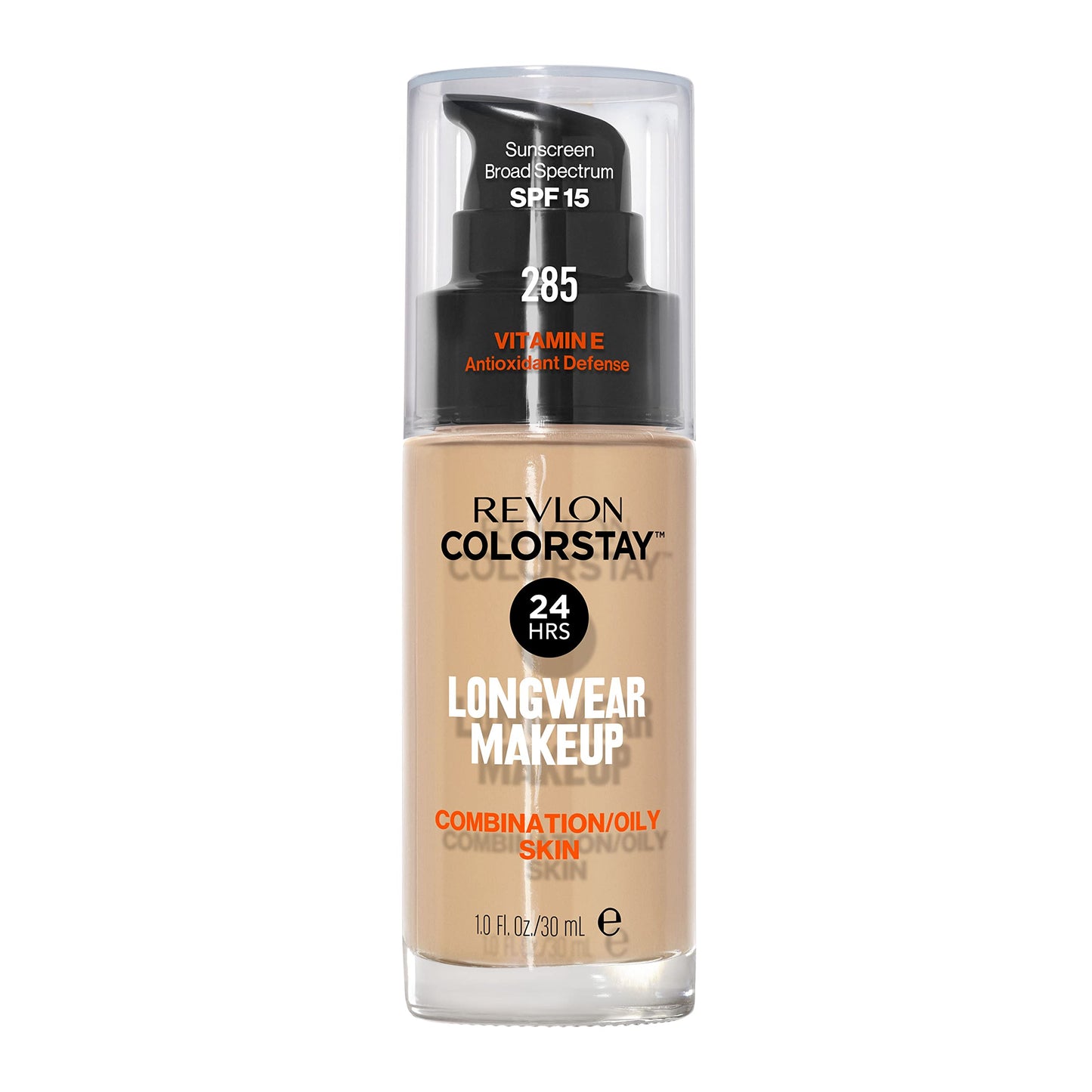 Revlon Liquid Foundation, ColorStay Face Makeup for Combination & Oily Skin, SPF 15, Medium-Full Coverage with Matte Finish, 180 Sand Beige, 1 Fl Oz