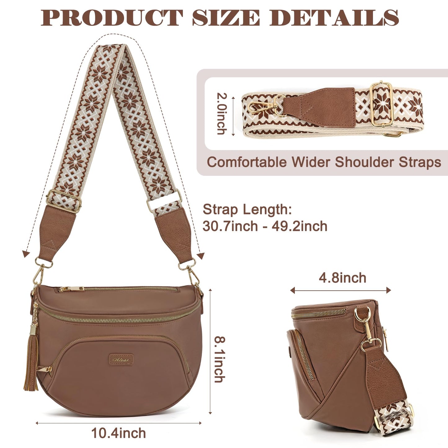 Checkered Crossbody Bag Anti Theft Spacious Bum Bags for Women Nylon Fanny Packs Lightweight Purse Wallet for Travel