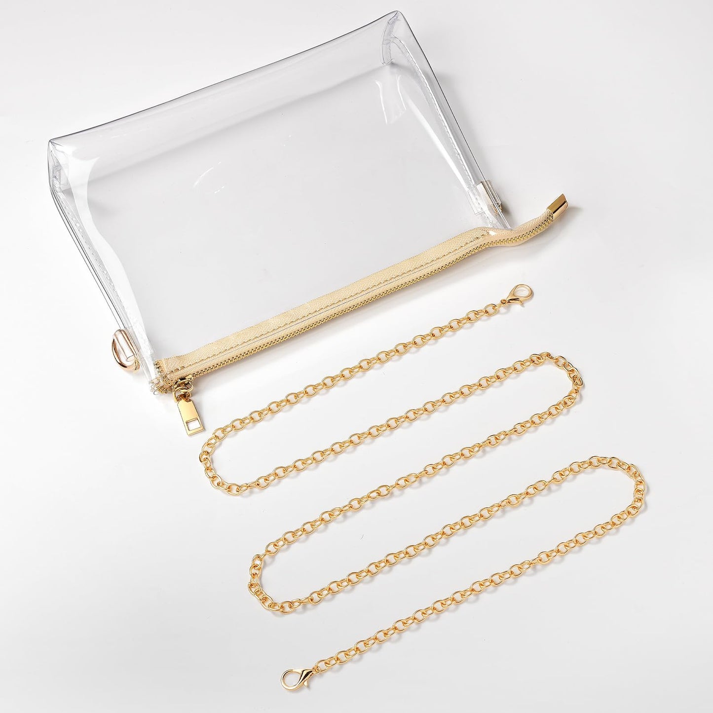 BS-VOG Clear Purse for Women - Stadium Approved Small Crossbody Bag with Zipper, Clear Stadium Bag for Concerts, Sports