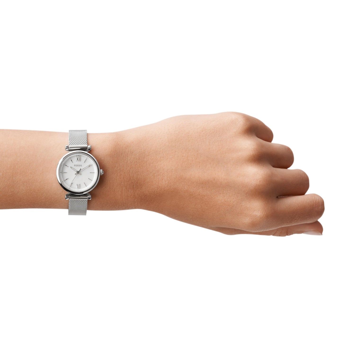 Fossil Women's Watch and Bracelet Set, Carlie Three-Hand Stainless Steel Watch for Women and Bracelet Set