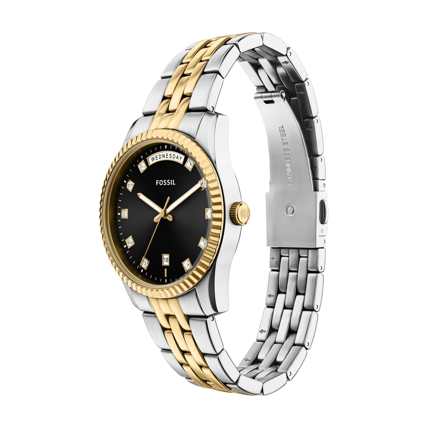 Fossil Women's Watch, Scarlette Quartz Stainless Steel Three-Hand Watch for Women