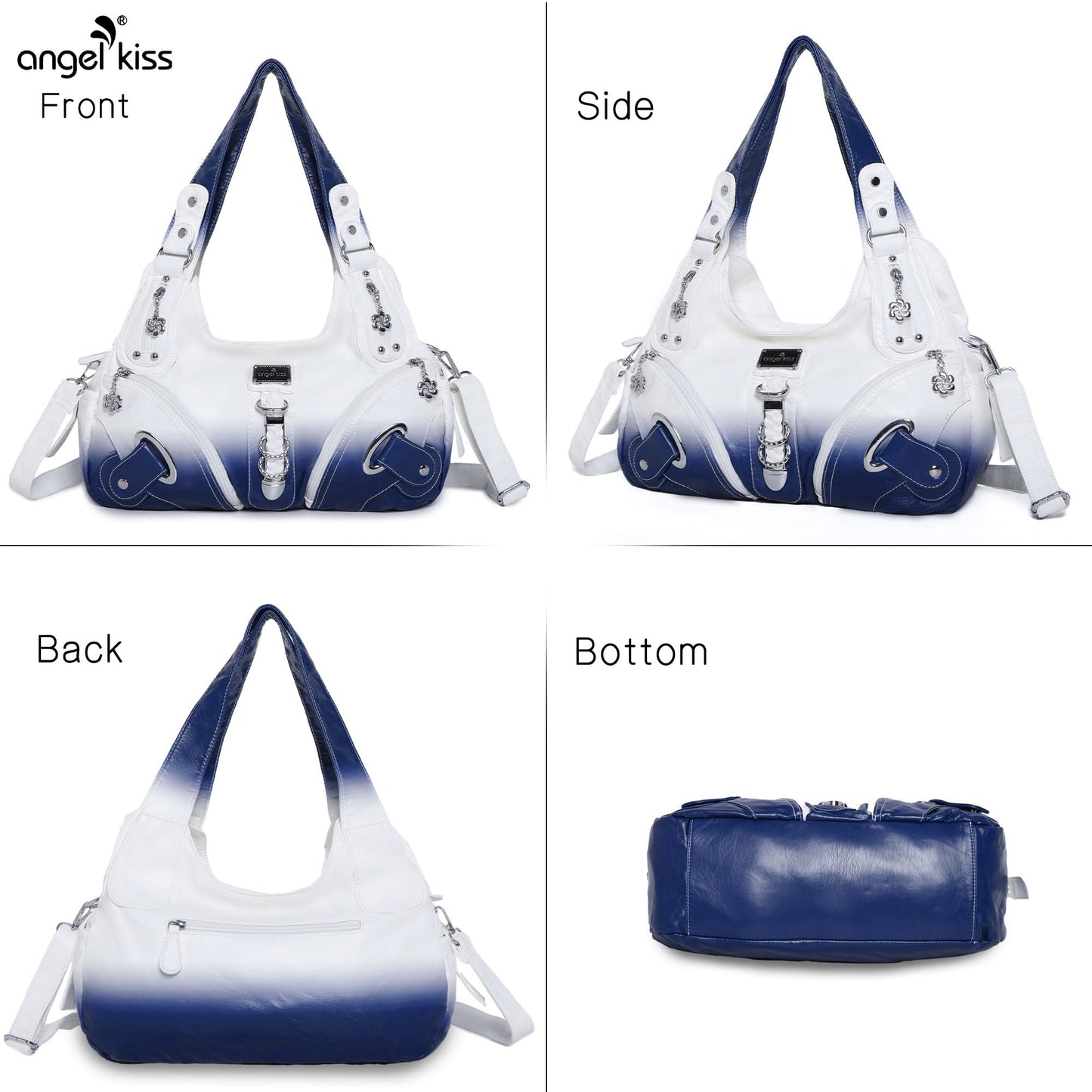 Angelkiss Hobo Purses and handbags for Women Satchel Handbag Women Purses Large Daily Shoulder Bags