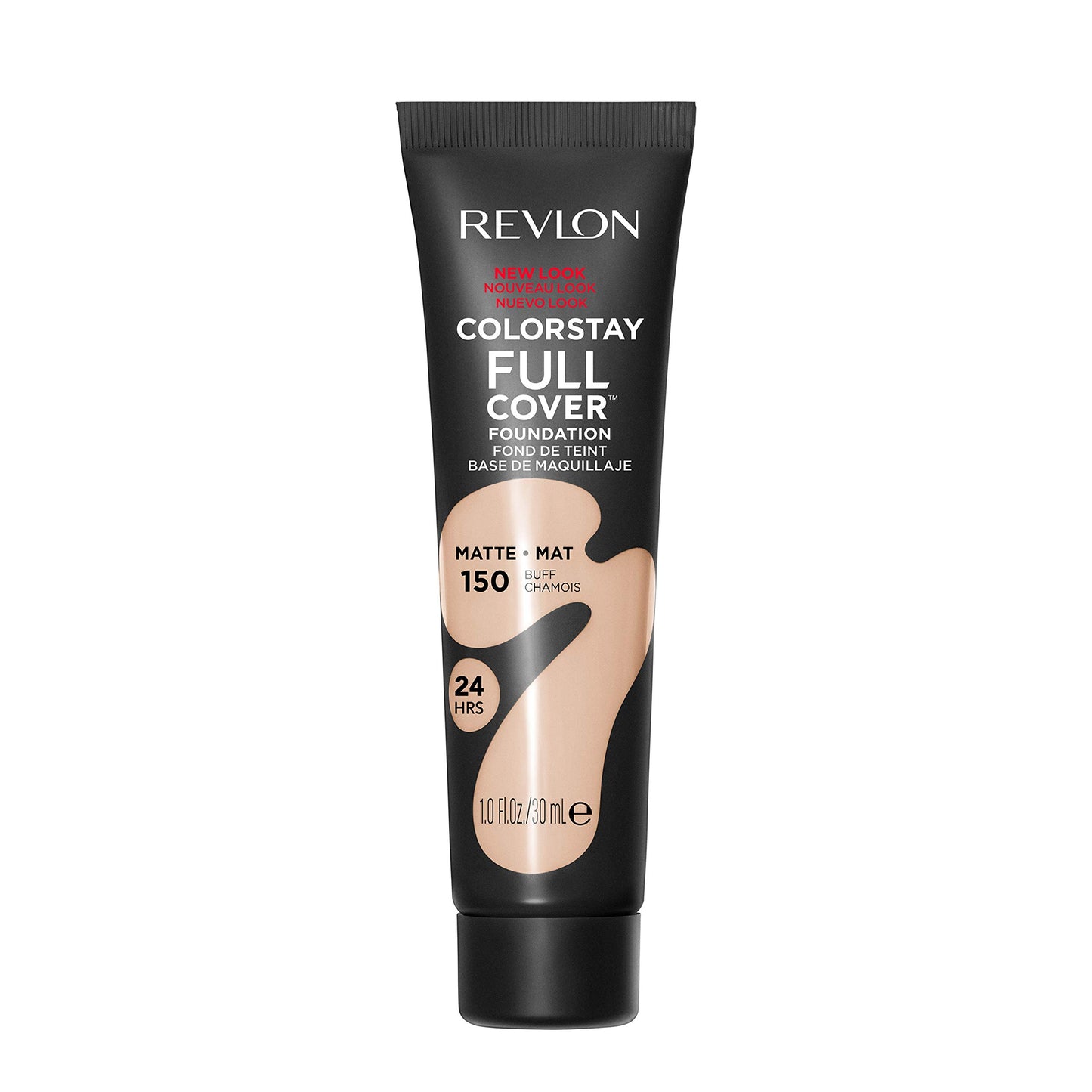 Revlon ColorStay Full Cover Longwear Matte Foundation, Heat & Sweat Resistant Lightweight Face Makeup, 200 Nude, 1.0 fl oz