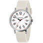 Women's Analog Nurse Watch with Second Hand for Nursing, 12/24 Time, Silicone Band, Easy Read