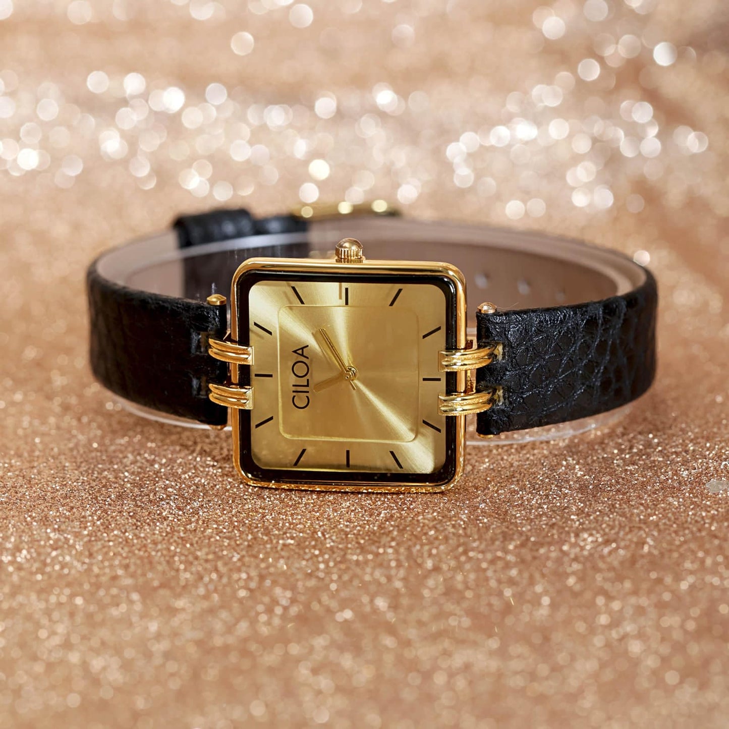 Women's Leather Strap Watch Dainty Elegant Gold Watches for Women Classic Casual Fashion Square Ladies Watch Gifts Present for Her