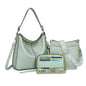 Purses for Women 3PCS, Crossbody Bags Set Large Leather Purse Shoulder Handbags with Wallet Adjustable Straps for Ladies Tote