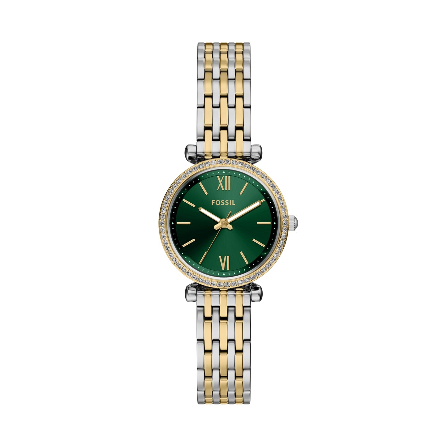 Fossil Women's Watch and Bracelet Set, Carlie Three-Hand Stainless Steel Watch for Women and Bracelet Set
