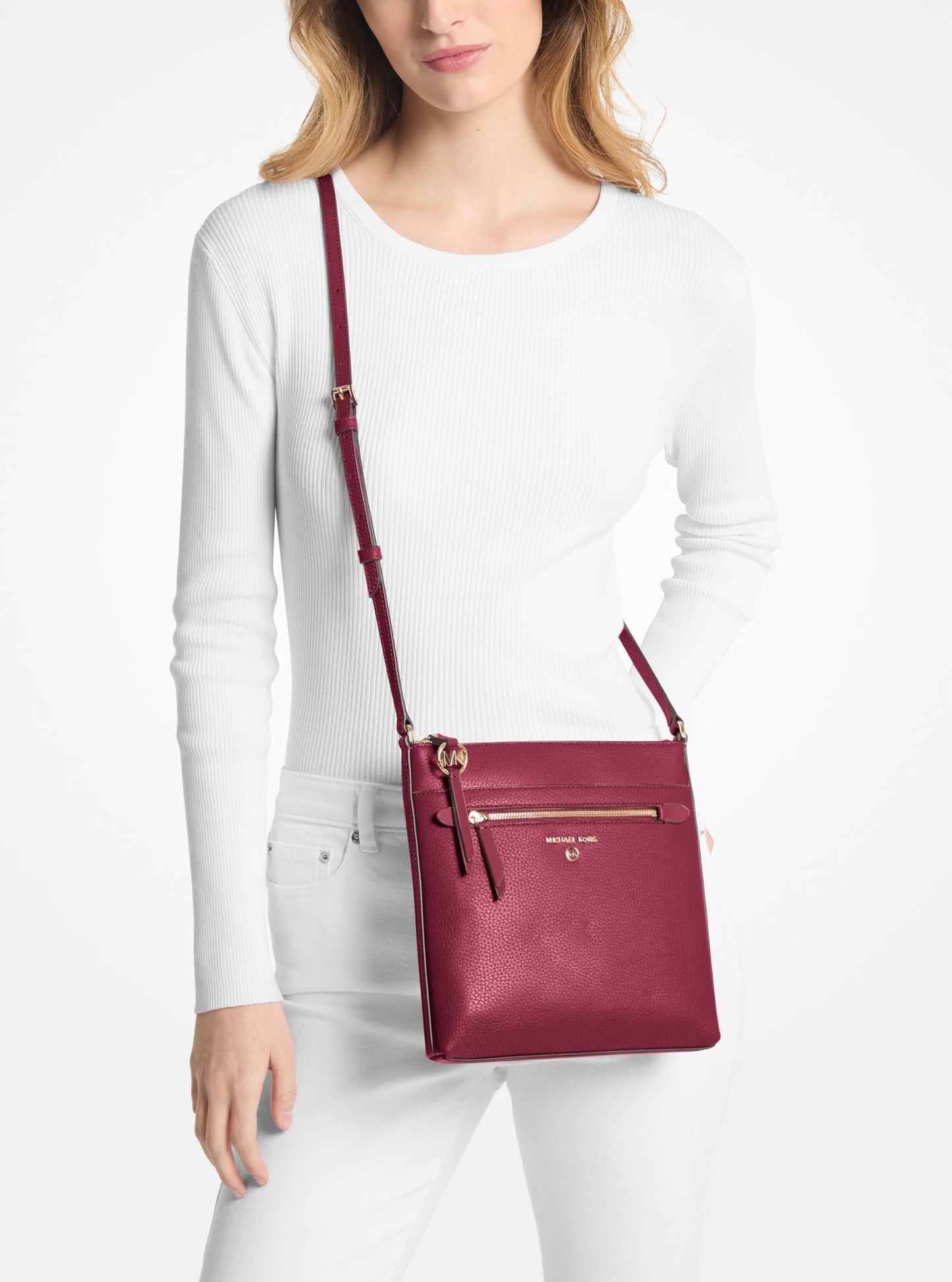 Michael Kors Jet Set Charm Small Flat Crossbody Bag