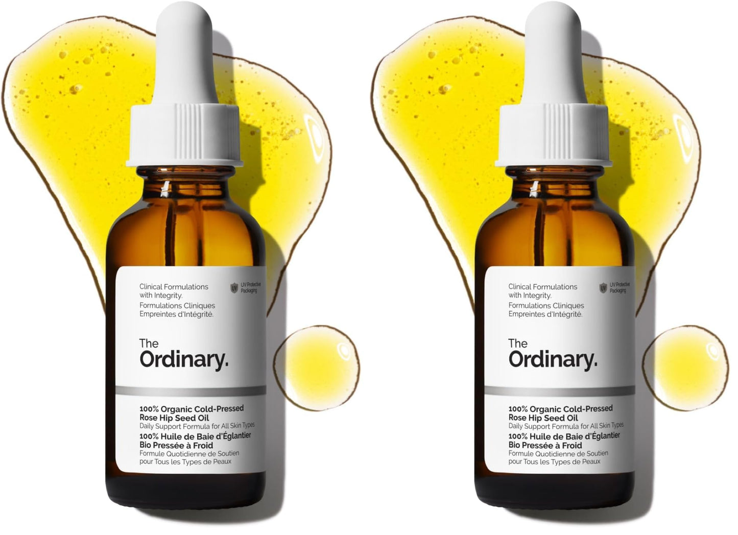 The Ordinary 100% Organic Cold-Pressed Rose Hip Seed Oil, Addresses Signs of Aging by Improving the Appearance of Uneven Skin Tone, Supporting Skin Elasticity, 1 Fl Oz