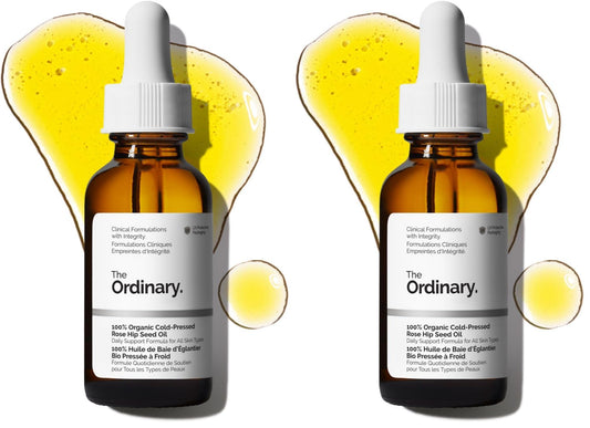 The Ordinary 100% Organic Cold-Pressed Rose Hip Seed Oil, Addresses Signs of Aging by Improving the Appearance of Uneven Skin Tone, Supporting Skin Elasticity, 1 Fl Oz