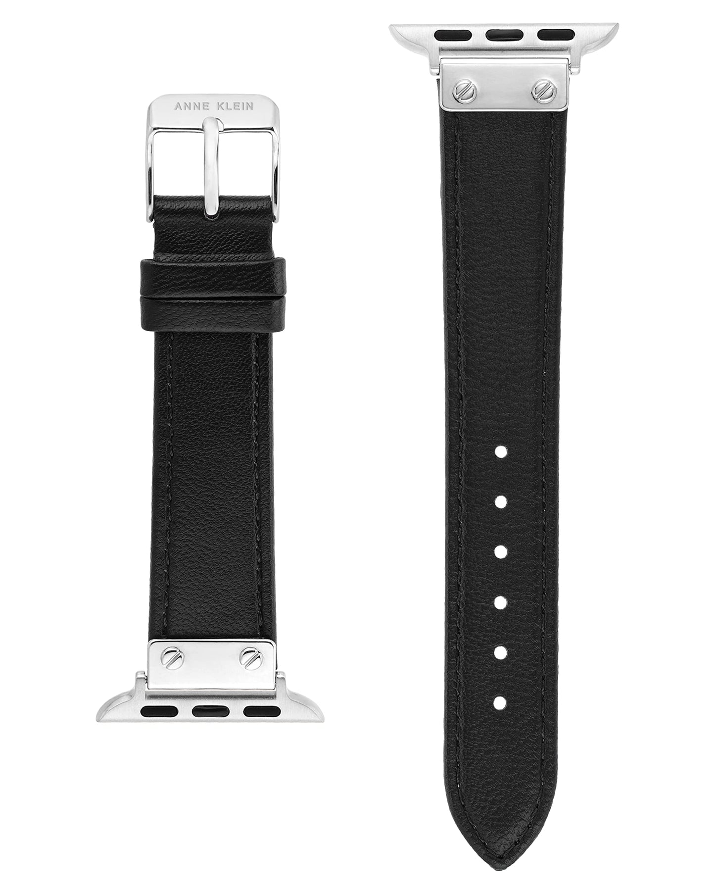 Anne Klein Leather Fashion Band for Apple Watch Secure, Adjustable, Apple Watch Band Replacement, Fits Most Wrists