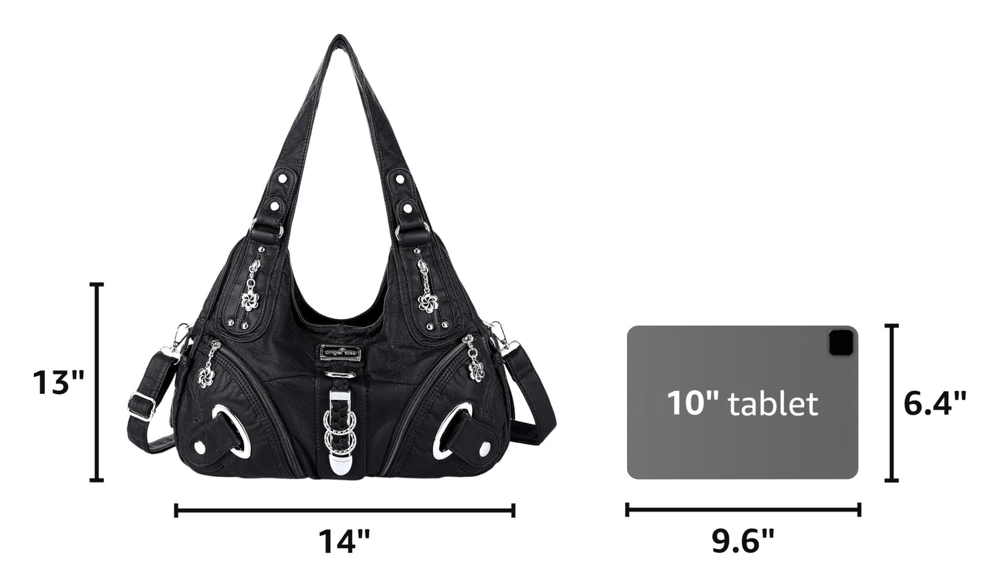 Angelkiss Hobo Purses and handbags for Women Satchel Handbag Women Purses Large Daily Shoulder Bags