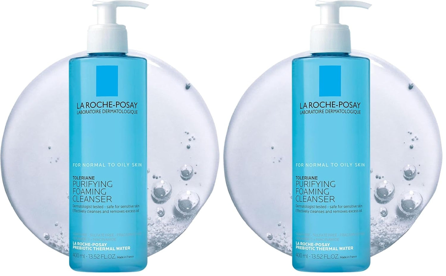 La Roche-Posay Toleriane Purifying Foaming Facial Cleanser, Oil Free Face Wash for Women & Men with Niacinamide + Ceramides, Pore Cleanser Safe For Sensitive Skin, Won’t Dry Out Skin, Soap Free