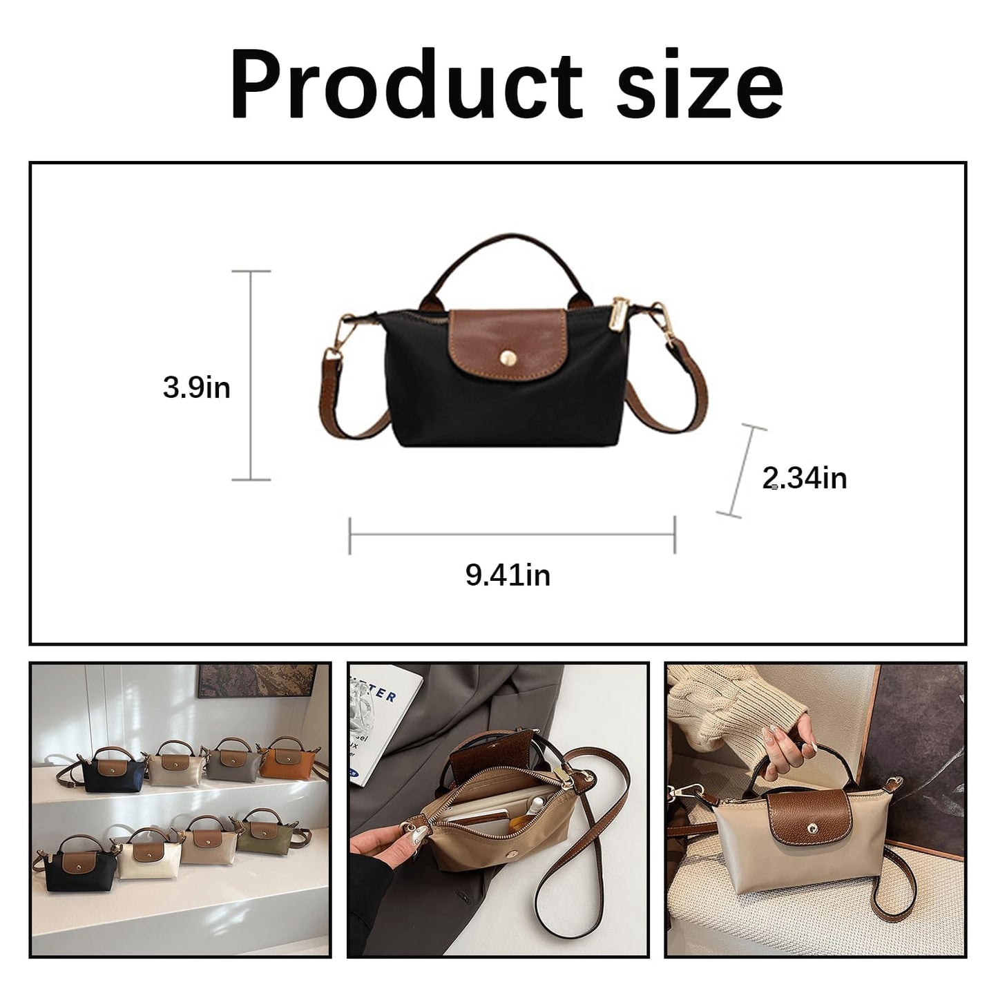 Fashion Mini Crossbody Bag, Handbags Purses with Adjustable Strap for Women, Ladies Shoulder Totes Bag