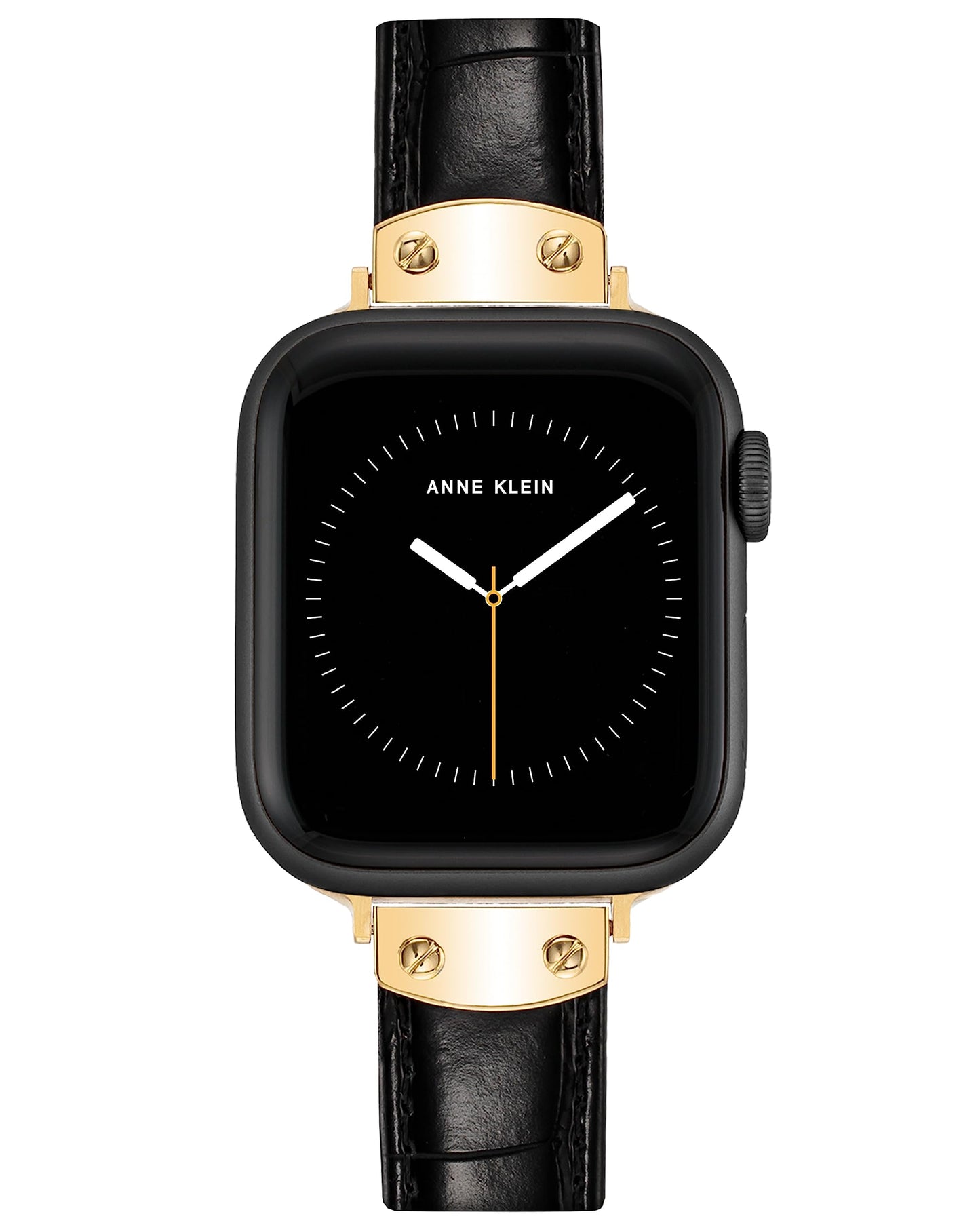 Anne Klein Leather Fashion Band for Apple Watch Secure, Adjustable, Apple Watch Band Replacement, Fits Most Wrists