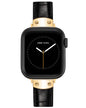 Anne Klein Leather Fashion Band for Apple Watch Secure, Adjustable, Apple Watch Band Replacement, Fits Most Wrists