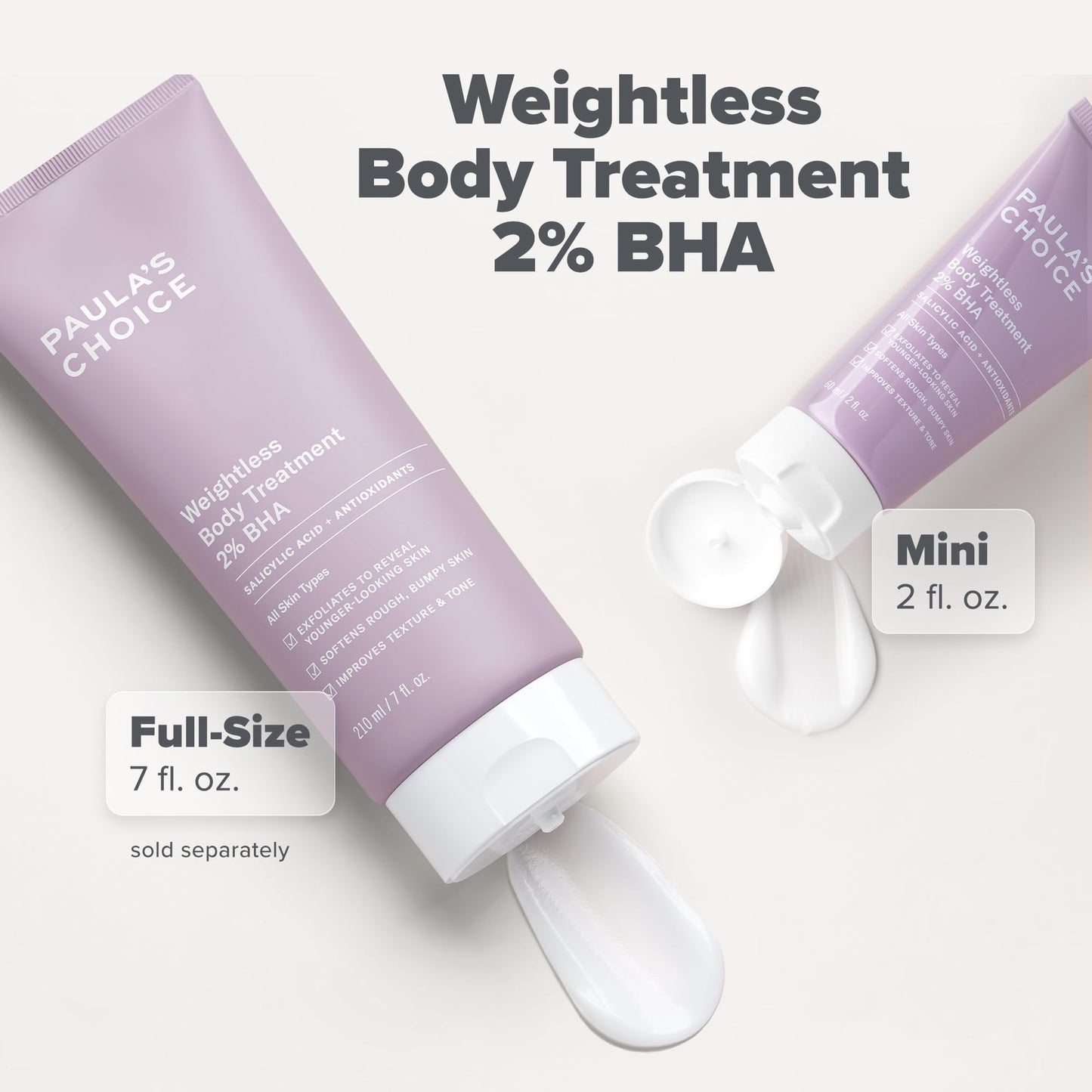 Paula's Choice Weightless Body Lotion Treatment 2% BHA, Salicylic Acid & Chamomile Lotion Exfoliant, Body Moisturizer for Keratosis Pilaris (KP) Prone Skin & Clogged Pores, Fragrance-Free