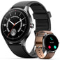 Woneligo Smart Watch for Women,1.57inch AMOLED Touchscreen Fitness Watch for iPhone & Android,Heart Rate/Sp02/Sleep Monitor,110+ Sport Modes IP68 Waterproof Bluetooth Calls,2 Bands (Pink, 1.57)