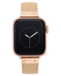 Anne Klein Leather Fashion Band for Apple Watch Secure, Adjustable, Apple Watch Band Replacement, Fits Most Wrists