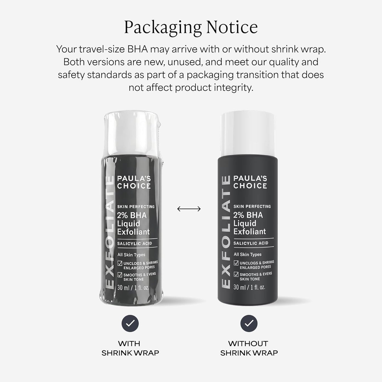 Paula's Choice SKIN PERFECTING 2% BHA Liquid Exfoliant with Salicylic Acid, Facial Polish for Pores, Wrinkles & Fine Lines, Suitable for Blackhead-Prone Skin, Fragrance-Free