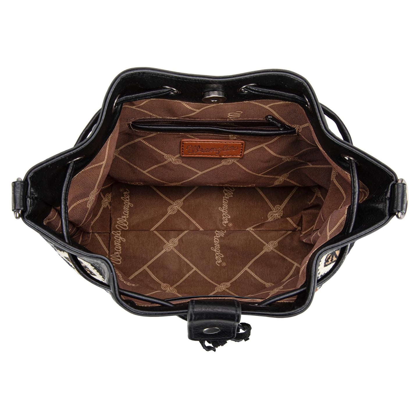 Wrangler Hobo Bags for Women Designer Aztec Bucket Purses Western Tapestry Shoulder Handbags