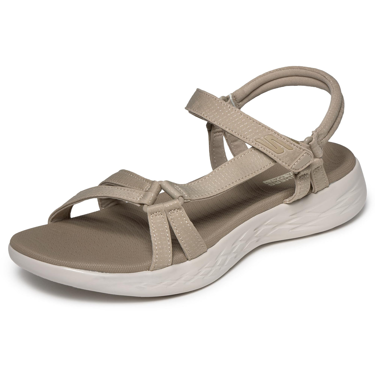Skechers womens On-the-go 600 - Brilliancy Sport Sandal, Natural, 8 USSkechers womens On-the-go 600 - Brilliancy Sport Sandal, Natural, 8 US