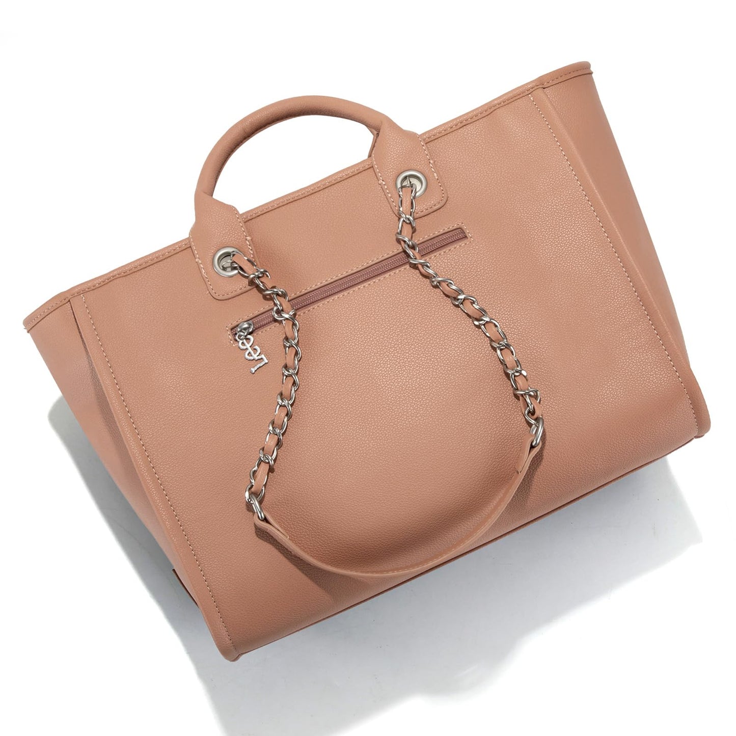 Lee Large Shoulder Tote Bag for Women Vegan Leather Top-Handle Bag