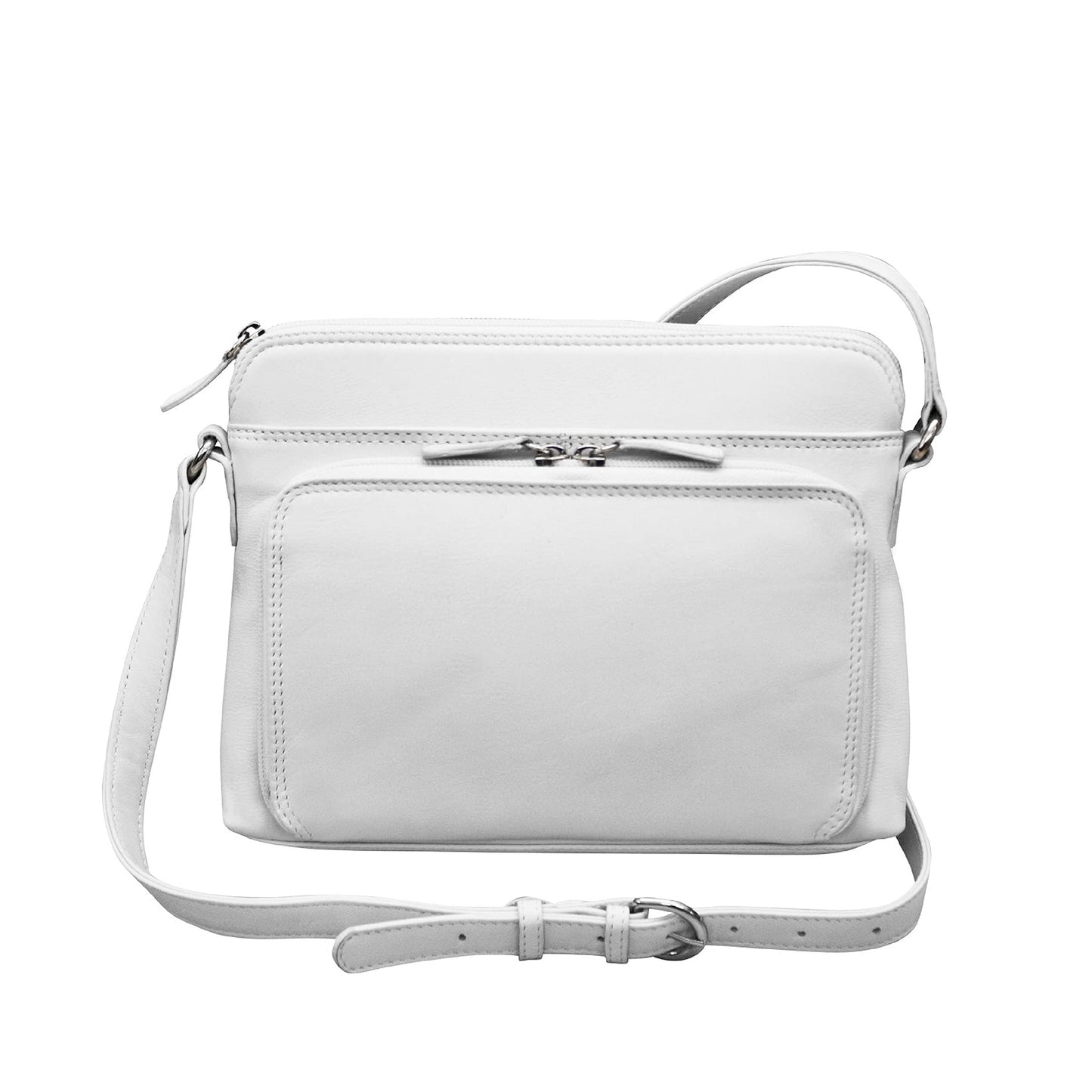 ili New York Genuine Leather Crossbody Bags for Women - Premium RFID Blocking Shoulder Bag Organizer with Adjustable Strap