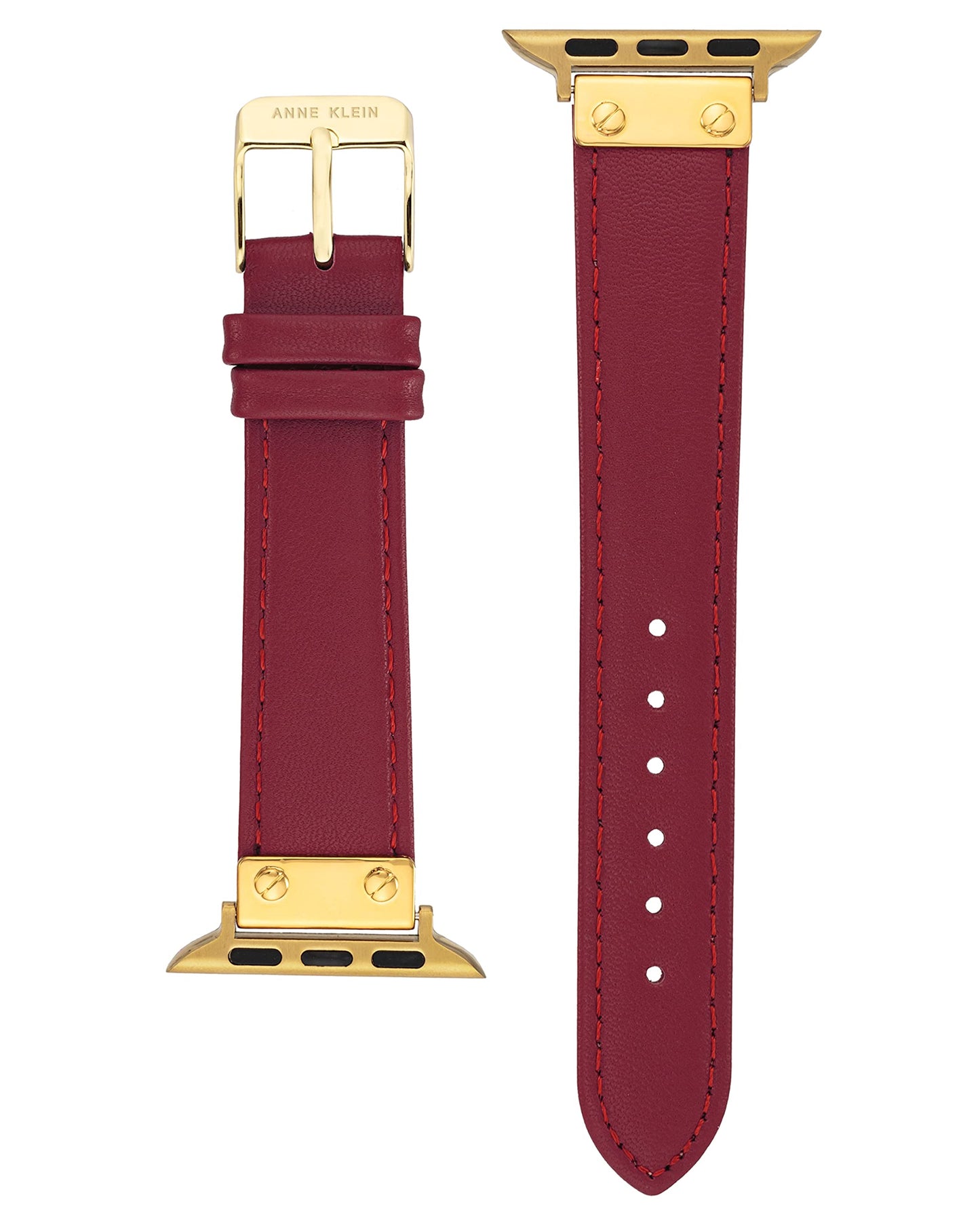 Anne Klein Leather Fashion Band for Apple Watch Secure, Adjustable, Apple Watch Band Replacement, Fits Most Wrists