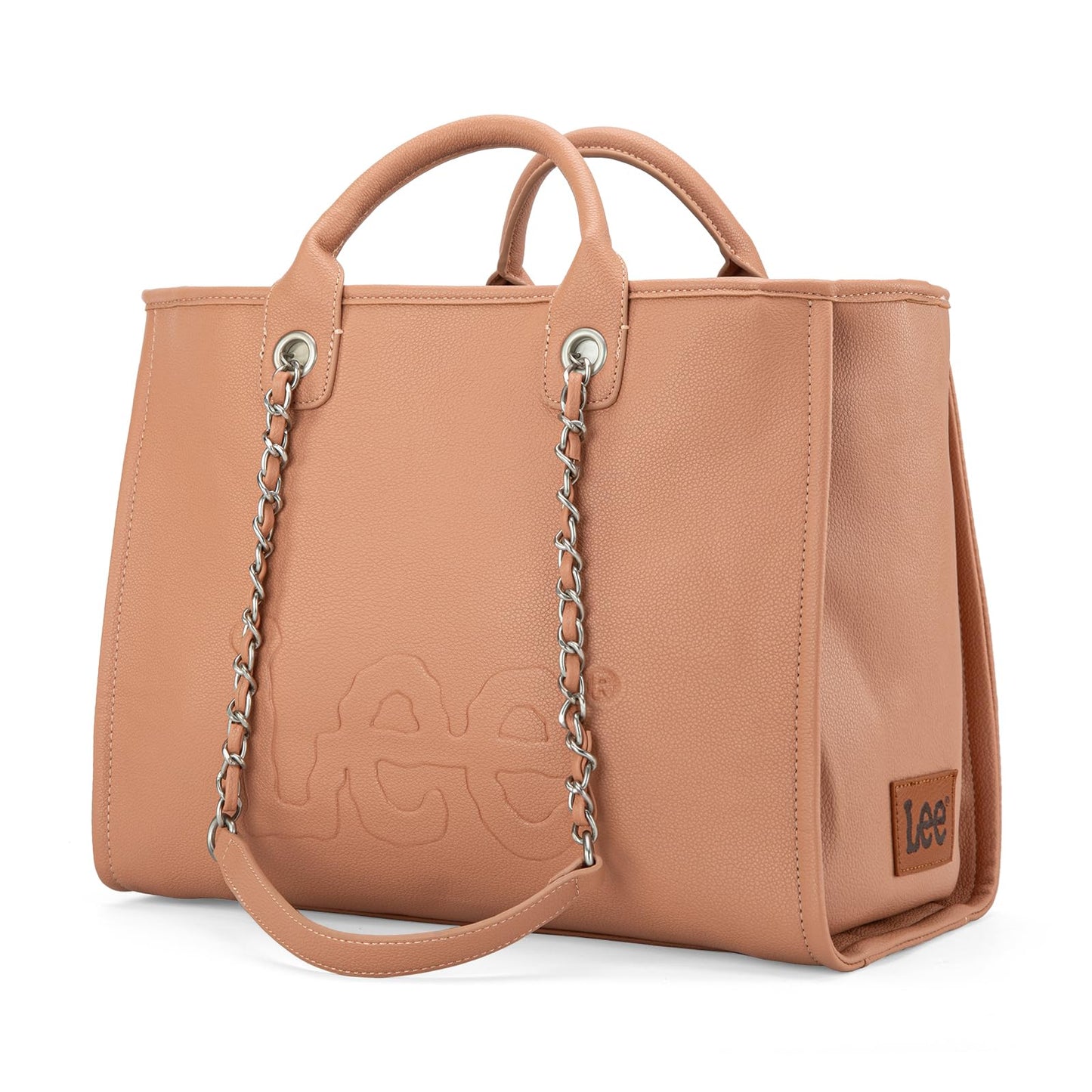 Lee Large Shoulder Tote Bag for Women Vegan Leather Top-Handle Bag