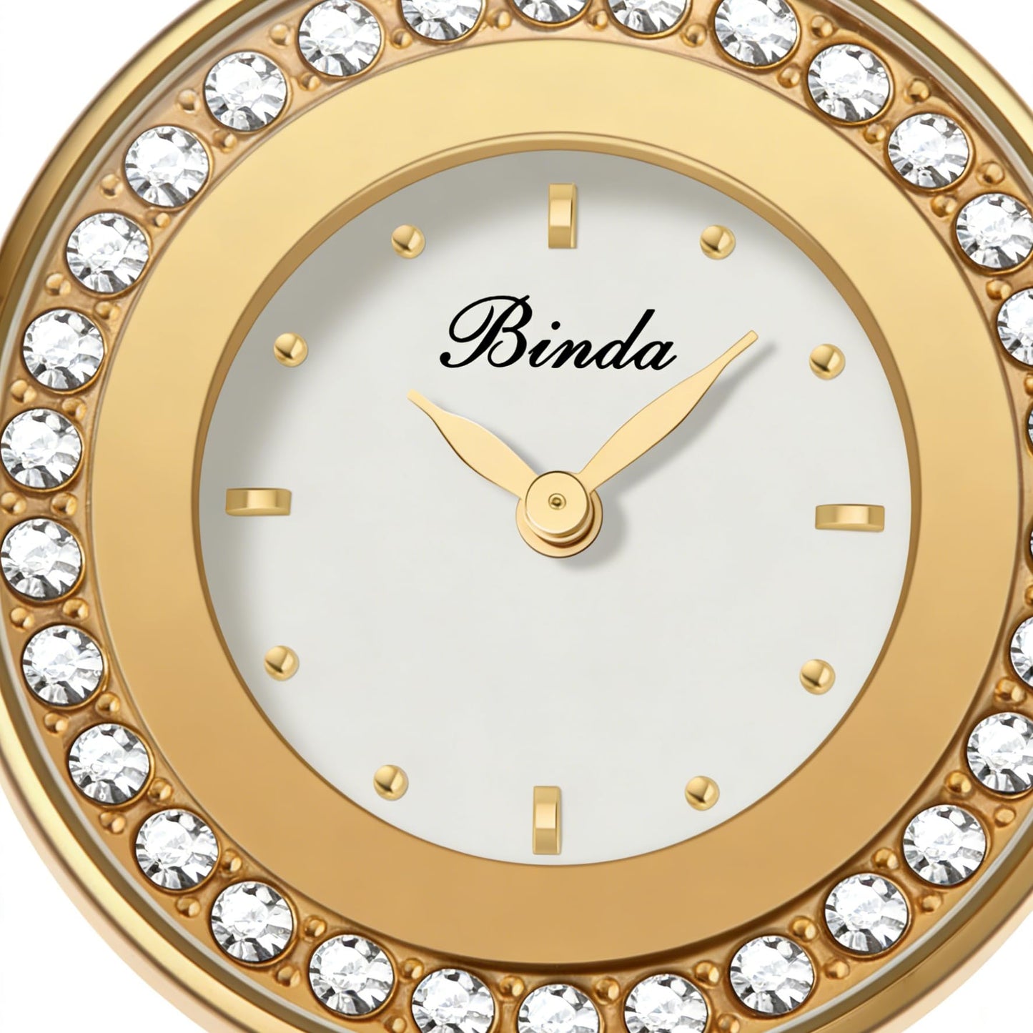 Binda Women's Quartz Watch – Stainless Steel Bracelet, Round Elegant Dial, Suitable for Daily and Formal Wear, Gift Box Included