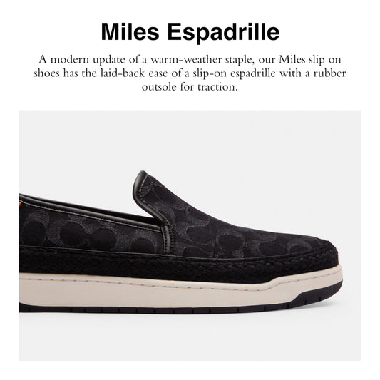 Coach Miles Espadrille Black Denim 7 D (M)Coach Miles Espadrille Black Denim 7 D (M)