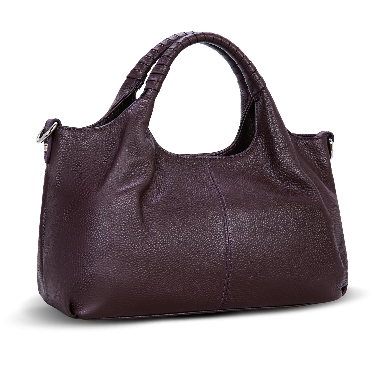Iswee Leather Satchel Women Purse and Handbag Crossbody Shoulder Bag Hobo | Genuine Cowhide Leather Tote Top Handle Bag Soft & Durable Medium Size Bags with Detachable Multiple Pocketbooks Trendy