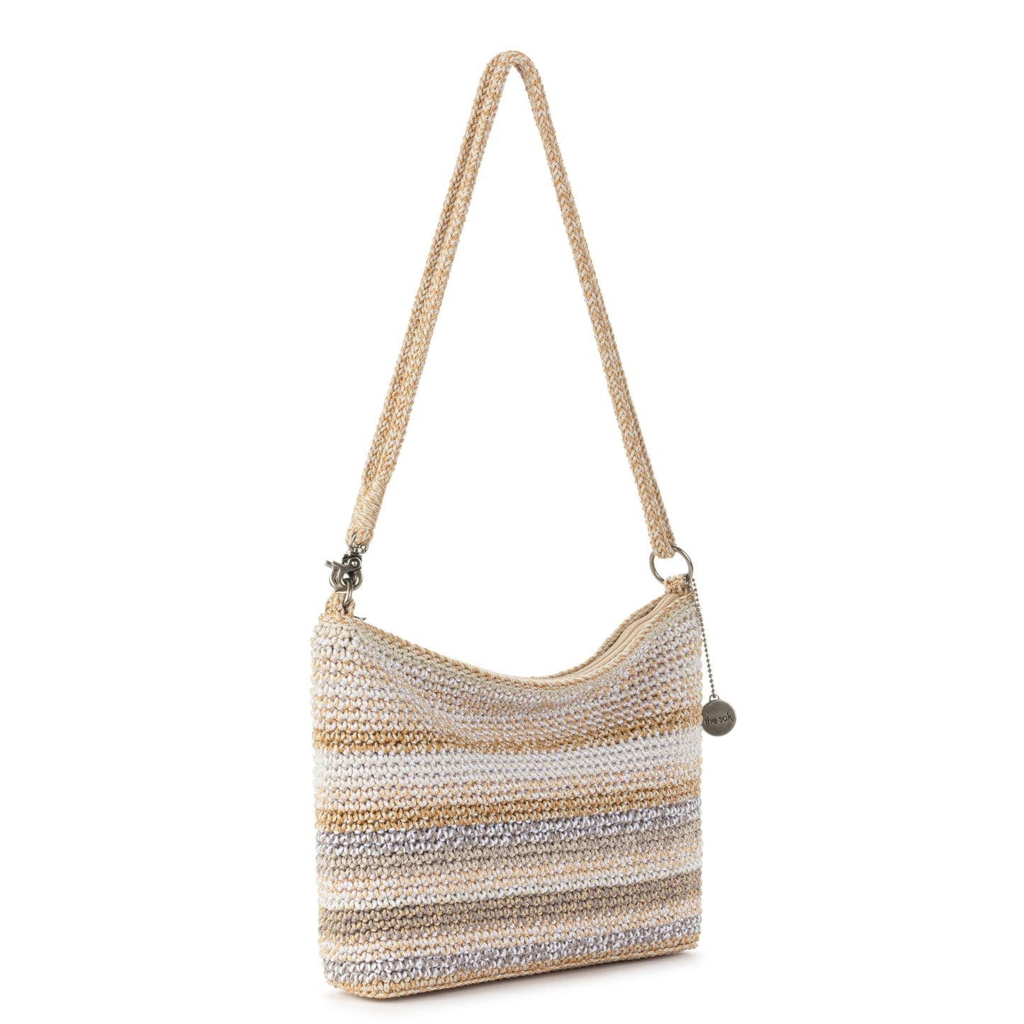 The Sak Lumi Convertible Crossbody Purse - Women's Handbag for Everyday & Travel, 3-in-1 Small Crossbody in Crochet & Leather