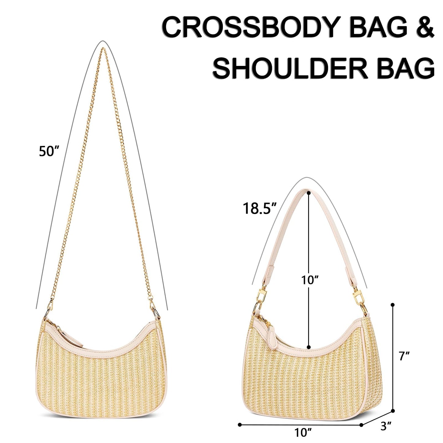 KKXIU Shoulder Bag for Women Cute Hobo Purses and Handbags Retro Clutch Underarm Purse | Cute