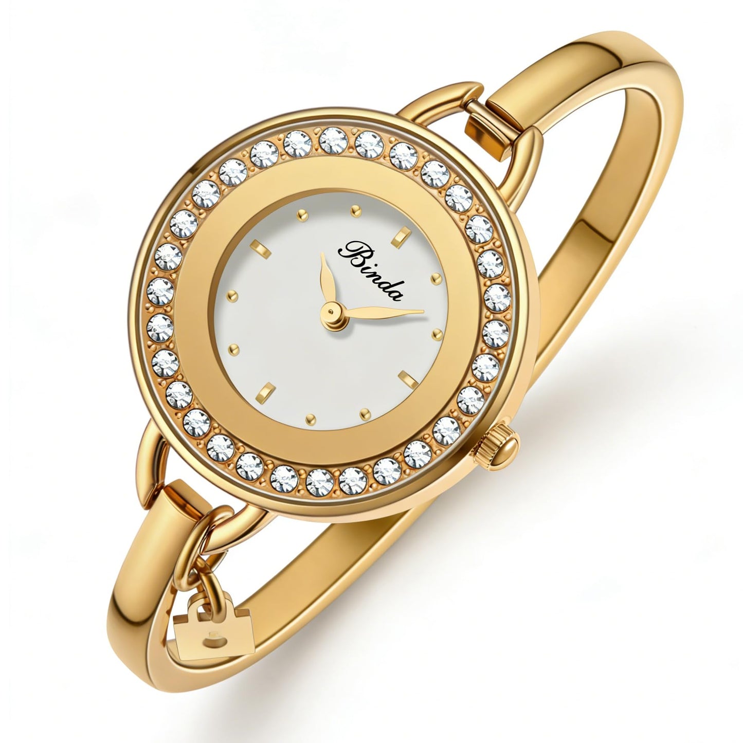 Binda Women's Quartz Watch – Stainless Steel Bracelet, Round Elegant Dial, Suitable for Daily and Formal Wear, Gift Box Included
