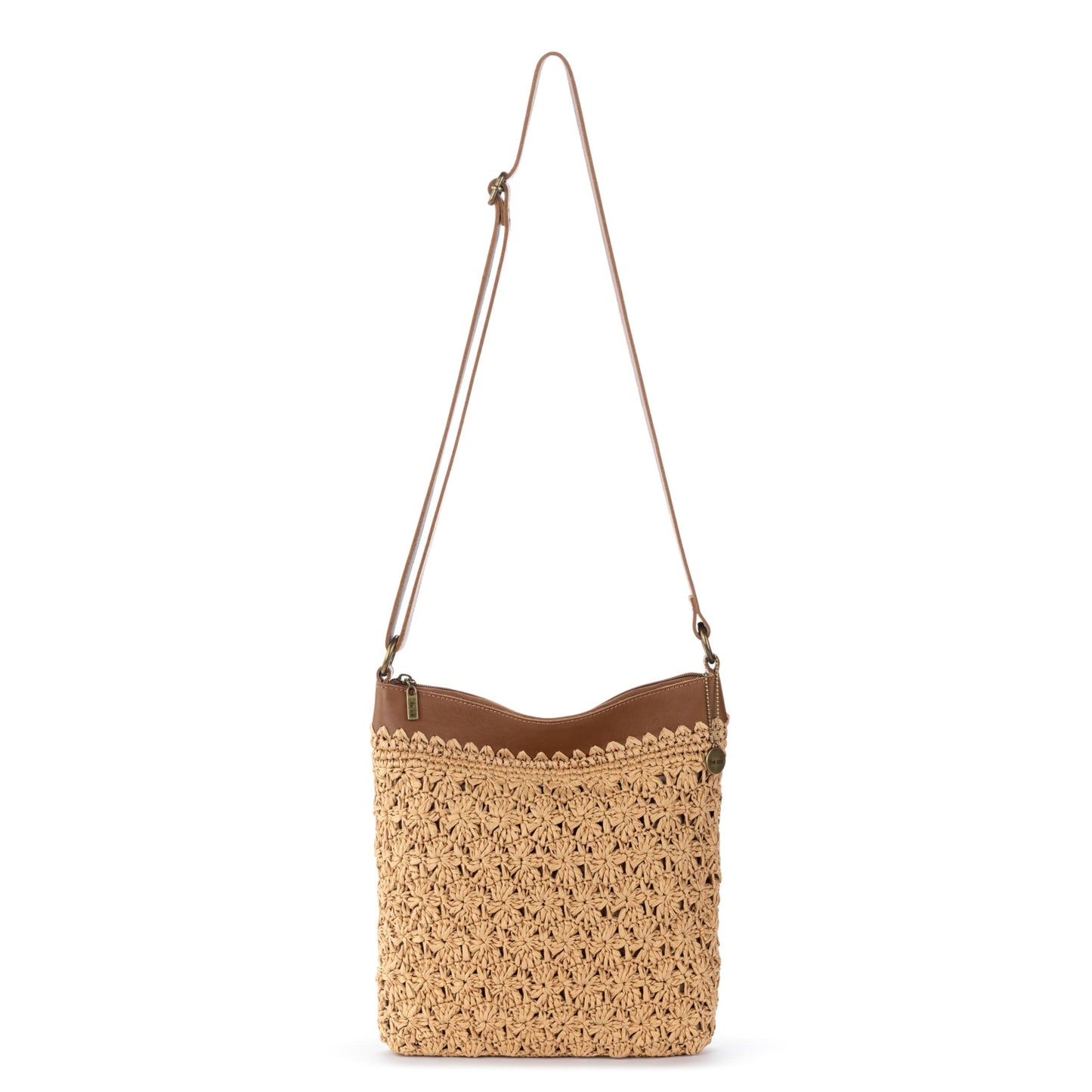The Sak Lucia Crossbody Bag in Crochet, Convertible Purse with Adjustable Shoulder Strap