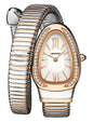 Gosasa Snake Bracelet Watch for Women, Elegant Wrap Around Bangle Wristwatch, Fashion Jewelry Style Quartz Watch, Adjustable Cuff Serpenti Watch for Dress & Gift