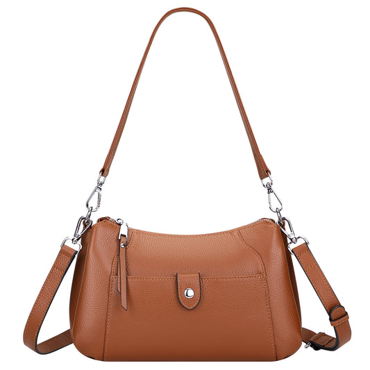 Over Earth Genuine Leather Small Hobo Crossbody Bags for Women Shoulder Purses and Handbags