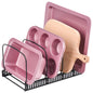 Adjustable Cookware Organizer Rack for Pots, Pans & Lids