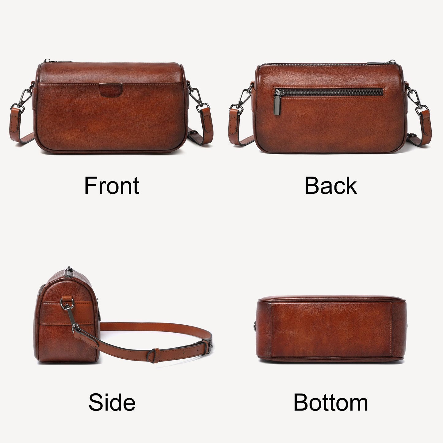 Genuine Leather Crossbody Purses Bag,Travel Casual Handbag,Small Shoulder Cross body Purse Trendy Gifts for Women