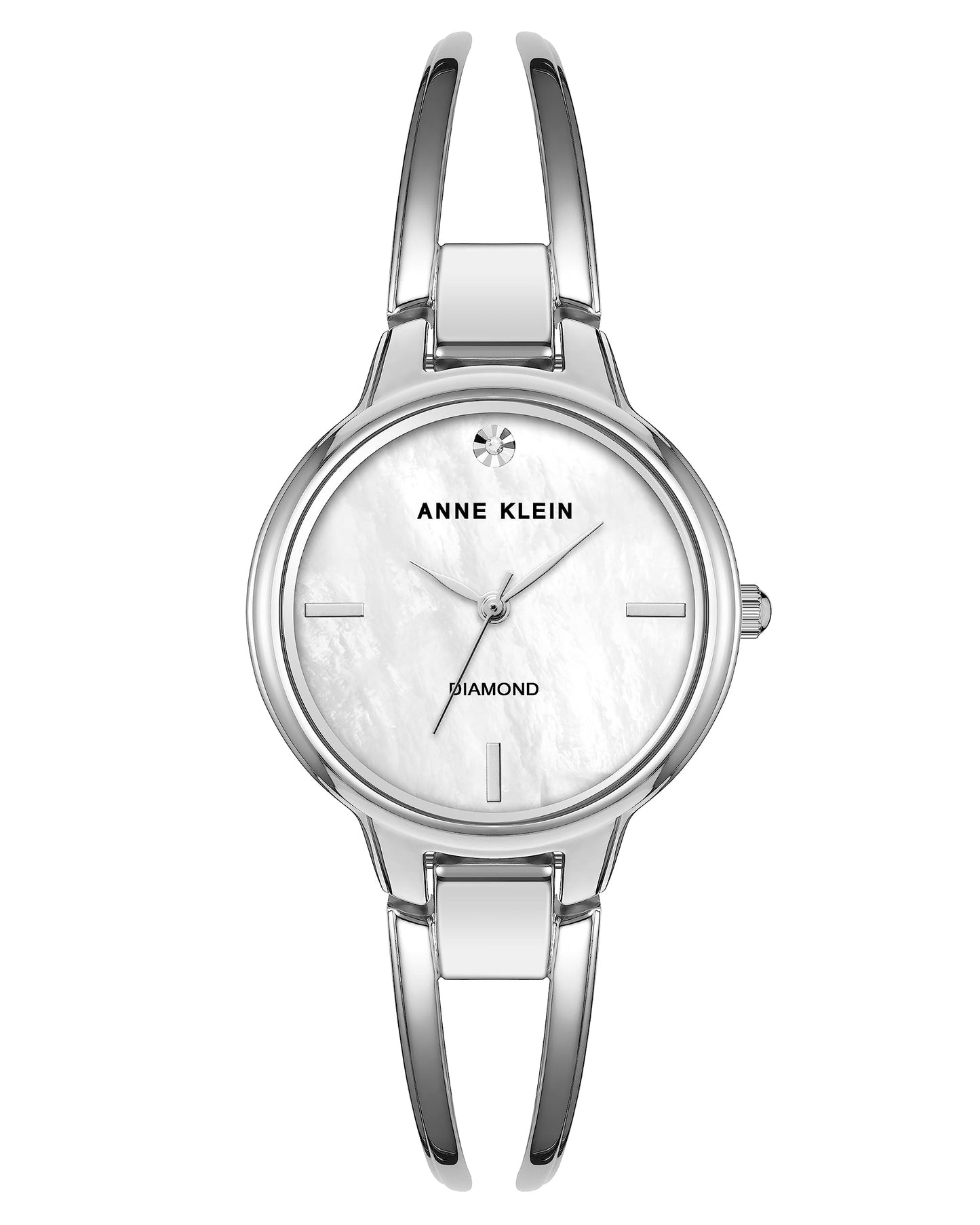Anne Klein Women's Genuine Diamond Dial Bangle Watch