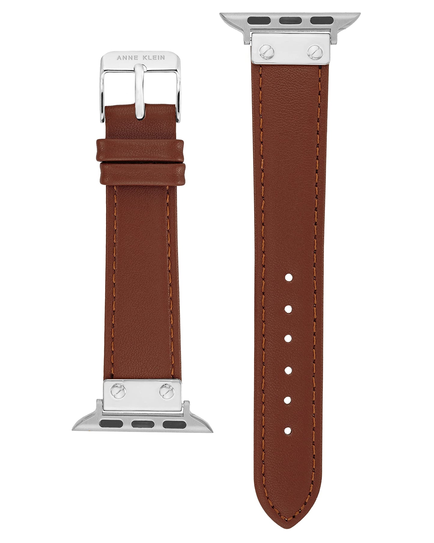 Anne Klein Leather Fashion Band for Apple Watch Secure, Adjustable, Apple Watch Band Replacement, Fits Most Wrists