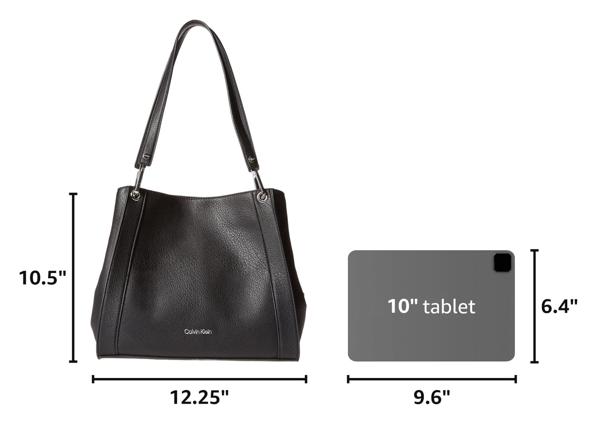 Calvin Klein Reyna Triple Compartment Shoulder Bag, Caramel Mix, One SizeCalvin Klein Reyna Triple Compartment Shoulder Bag, Caramel Mix, One Size