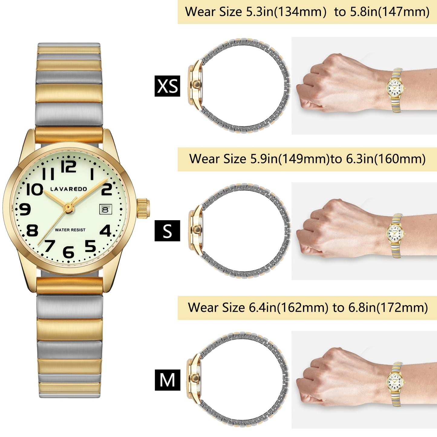 Elegant Gold Watches for Women Small Analog Watch, Waterproof Ladies Watches with Stainless Steel Expansion Band and Luminous Dial - Fashionable Christmas & Birthday Gifts for Women
