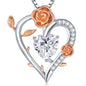 Gorgeous Moissanite Necklaces for Women - Sterling Silver 1-3CT D Color Moissanite Pendant Necklace, Mother Day Birthday Gifts for Mom Wife Girlfriend Daughter, Wedding Anniversary Christmas Jewelry Gift