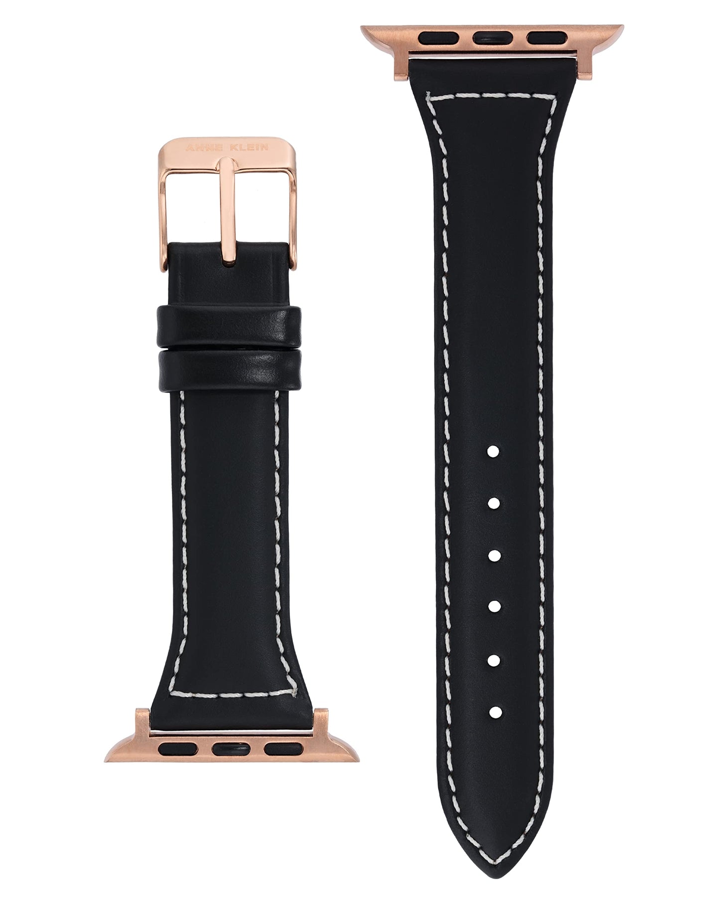 Anne Klein Leather Fashion Band for Apple Watch Secure, Adjustable, Apple Watch Band Replacement, Fits Most Wrists